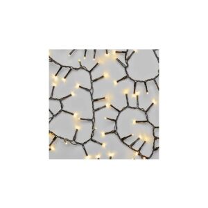 Lampki choinkowe LED Classic Cluster, jeżyk, 400 LED 8m, ciepła biel, czarny, IP44, timer D4BW02 147254815 - Boże Narodzenie