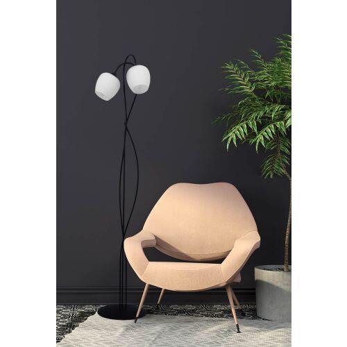 Fehér ernyős BELLA K-5188 sorozatú dekoratív állólámpa Kaja Lighting 147254909