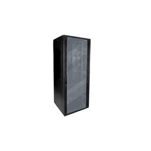 Álló 19 hüvelyk szekrény 42U 600x600 BETA RAL9004 üveg