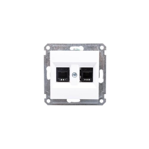 Lumina Priză telefonică dublă alb WL2020 147255254