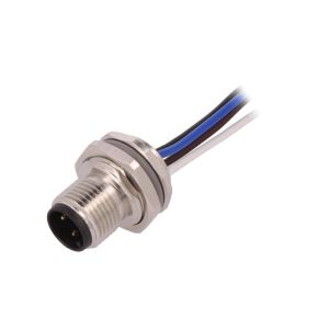 M12-es kerek dugasz egyenes 4 tűs 250V 0,5m T4171010004-002 147255297 - Csatlakozó