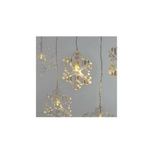 Decorațiuni - 8 LED țurțuri fulgi de zăpadă 45x84 cm alb cald, IP44 DCGW06 147255307 - Ghirlande luminoase