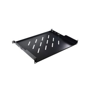 Beállítható polc 19 hüvelyk 1U 300 mm mélységű V RAL9004