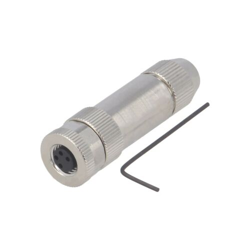 M8-as kerek aljzat egyenes árnyékolású kábelre 4 tűs 30V T4010019041-000 147255405