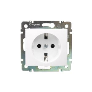 VALENA Priză unică SCHUKO alb 774421 147255441 - Conectori și mufe