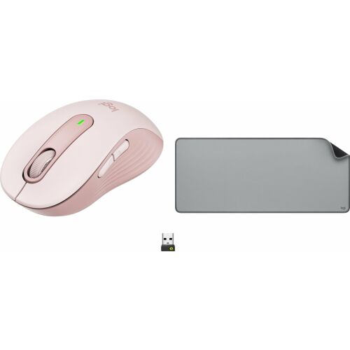 Logitech M650 Egér Rózsaszín (910-006254) + Studio Series - KÖZÉP SZÜRKE (956-000052) 147255483