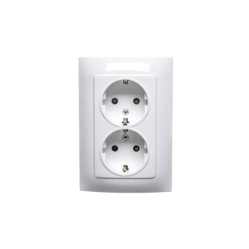 Kontakt-Simon Dupla aljzat Simon 10 földelt schuko 16A fehér (CGSZ2Z/11) 147255637