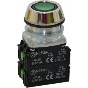 Vezérlőgomb NEF30-UK 2X2Y Z zöld W0-NEF30-UK 2X2Y Z 147255684 - Villanykapcsoló