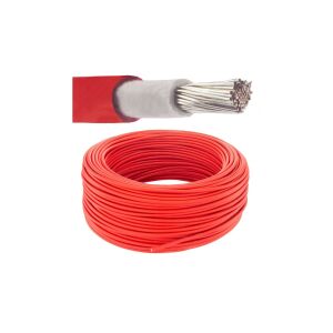 Kabel solarny fotowoltaiczny H1Z2Z2-K 1,0/1,5kV 4mm2 czerwony NEKU /100m/ 147255693 - Ogrodnictwo