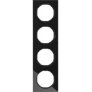 R.3 Cadru cvadruplu din sticlă, negru 10142216 147255800 - Rame pentru întrerupătoare