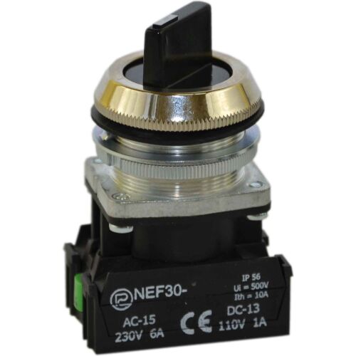 Kétállású kapcsoló 30mm fekete 2Z automata visszatérés nélkül W0-NEF30-TPA 2X S 147255868