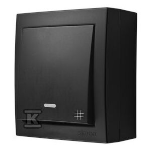 Simon Aquaclick Cross Link mit Hintergrundbeleuchtung, 10 AX, 250 V schwarz ACW7L/49 147255931 - Schalter