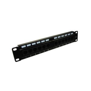 Patch panel 12-port UTP6 1U 10 col krone csatlakozó