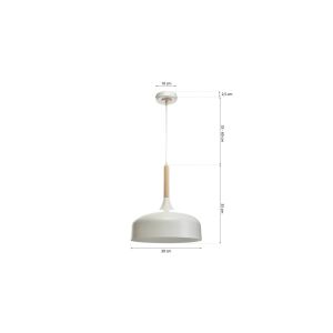 Függő lámpa retro stílusú gömb alakú árnyékkal BONO OKKER 1 M 10275 TK Lighting 147256176 - Lámpa & Világítás