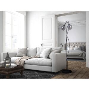 Állólámpa SARA fekete, 156 cm, grafit üveg árnyék K-5198 Kaja Lighting 147256258 - Állólámpa