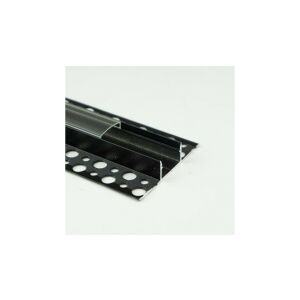 GNS02 profil felületi fekete + átlátszó ernyő 2m