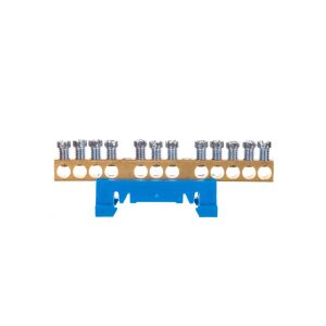 N12 kék 12x16mm2 Nulla csatlakozó sín MAD0012N15 /10 db/