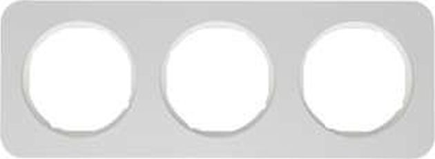 Cadru de 3 ori Hager Berker R.1 alu/alb 10132174