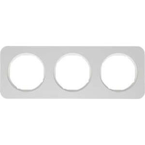 Cadru de 3 ori Hager Berker R.1 alu/alb 10132174 147256879 - Rame pentru întrerupătoare