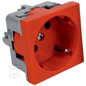 Soclu SCHUKO roșu 45x45 QS 45X45 SCH C 147256964 - Conectori și mufe