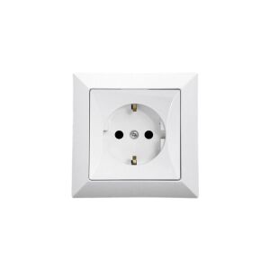 OPAL Gniazdo pojedyncze z uziemieniem Schuko białe GPt-17 Op BI 147256967 - Conectori și mufe