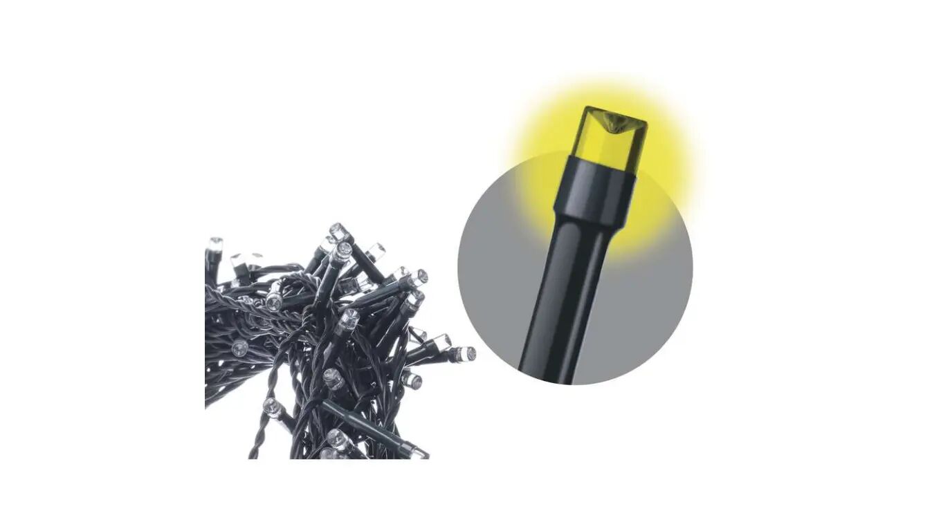 Lumini de Crăciun XMAS ZYK 6W 100LED 5m IP20 alb cald D4GW02