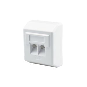 Priză de montare pe suprafață 2xRJ45 cat.5e UTP 64x80mm NEKU 147257020 - Conectori și mufe