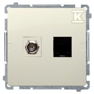 Simon Basic F+számítógép antenna jack RJ45 cat.6 bézs BMAFRJ45.01/12