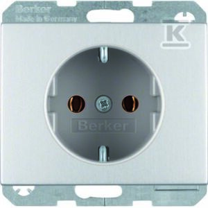 Gniazso pojedyncze SCHUKO aluminium K.5 47157003 147257178 - Connector & Dugalj