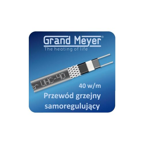 Önszabályozó árnyékolt fűtőkábel GRAND MEYER UHC-40, 40W/m 147257294