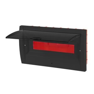 Beépített elosztó 18 modul FEKETE CZRM-PT-18M