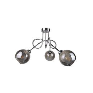 Modern mennyezeti lámpa 3xE27 RING SILVER