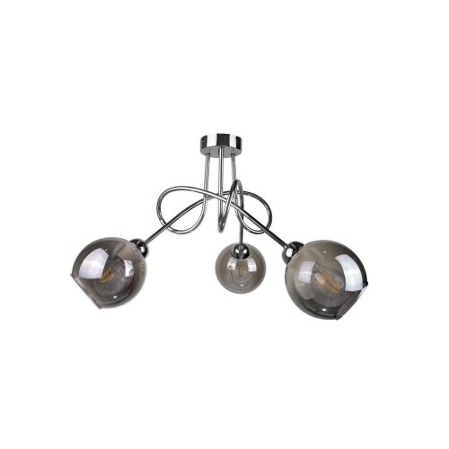 Modern mennyezeti lámpa 3xE27 RING SILVER 147257368