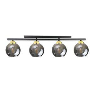 Modern mennyezeti lámpa 4xE27 MINOR BLACK/GOLD 147257371 - Lámpa & Világítás