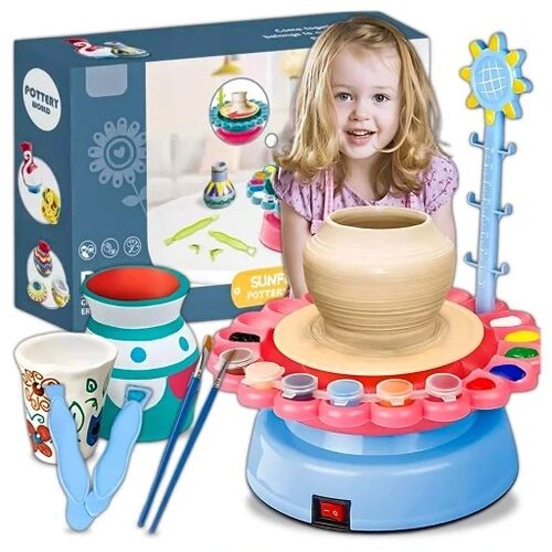 Set de lut creativ pentru copii, cu 12 vopsele și 600 g de lut 147259582