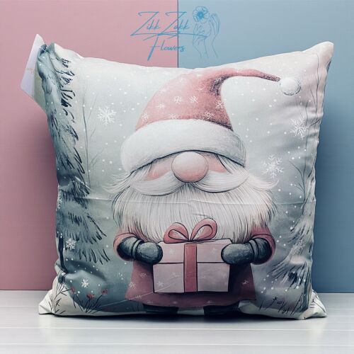Mikulás ajándékkal – pasztell karácsonyi párna 147259770