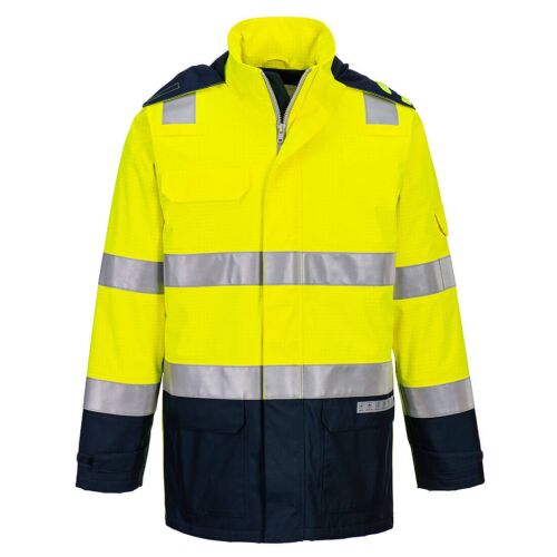 Bizflame Rain+ Hi-Vis Light Arc lángálló kabát PW_FR605YNRXXL Sárga/Navy - XXL méret 147263596