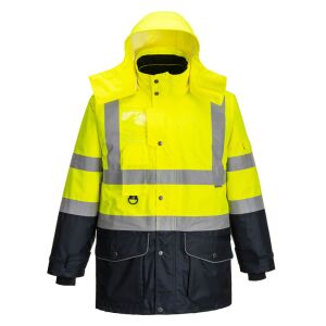 Hi-Vis 7 az 1-ben kontraszt Traffic kabát PW_S426YNRL Sárga/Navy - L méret 147263598 - Építkezés & Felújítás