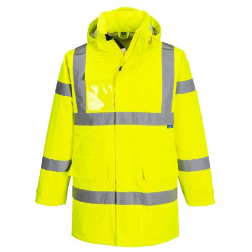 Hi-Vis Extreme esőkabát PW_S599YERS, sárga, S méret, jól látható, vízálló, légáteresztő - Láthatósági ruházat