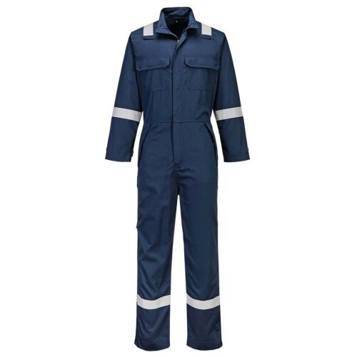 Portwest FR513 Navy lángálló és saválló overall - Munkás overál