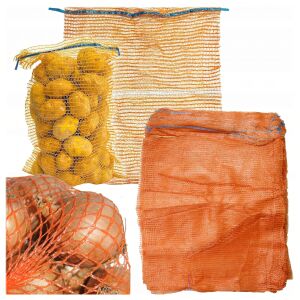 Erős 30 kg-os raszta hálós zsákok 100 db – zöldségekhez, tűzifához, briketthez 147267770 - Sertés