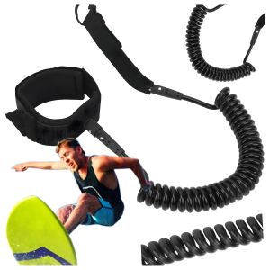 SUP deszka biztonsági kötél bokapánttal, 3 méteres 147270716 - SUP & Paddleboard biztonsági pánt