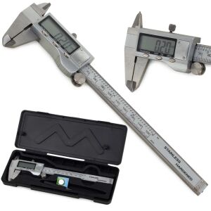 Professzionális digitális tolómérő, rozsdamentes acél, 150 mm, LCD kijelzővel 147271257 - Tolómérő