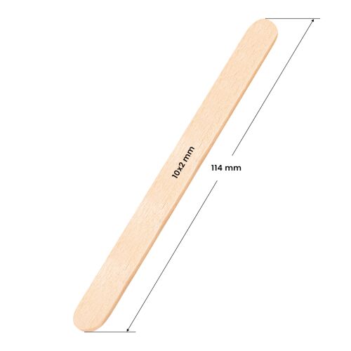 Közepes fa spatula 114 x 10 x 2 mm - 100 darab 147282251