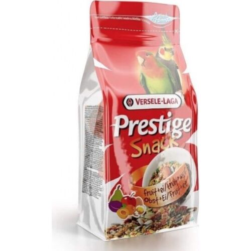 Versele Laga Prestige Snack Parakeets 125g -Przysmak z biszkoptami i owocami dla średnich i dużych papug