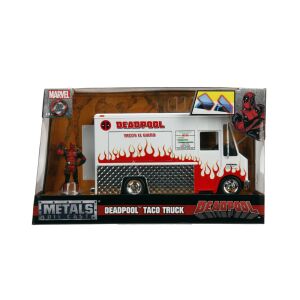 Jada Marvel 1:24 méretarányú food truck szett és Deadpool fémfigura