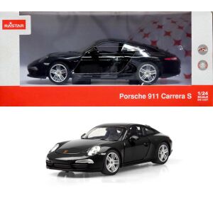 Porsche 911 fekete öntött autó 1/24 méretarányú