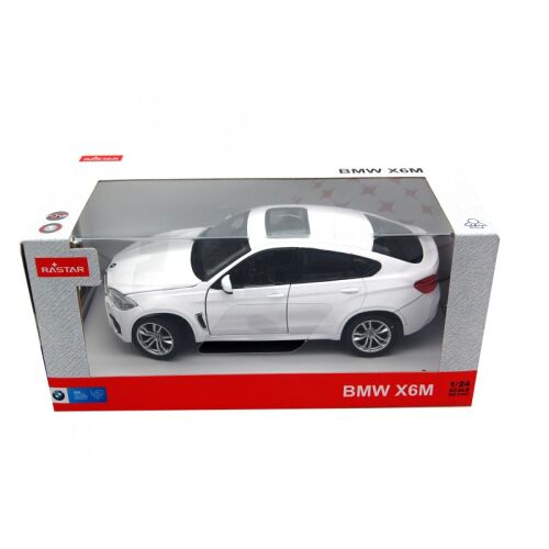 Rastar BMW X6M fehér fém autómodell 1:24 méretarányban - Modell és makett