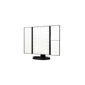 Humanas HS ML04 LED Asztali Kozmetikai Sminktükör 23,8 x 34,6 cm - Fekete
