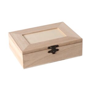 Pentart 25334 Dekorálható Tükrös 4 rekeszes doboz 14x10x3,5 cm - Natúr 147287418 - Pentart